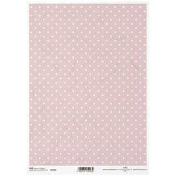 Reispapier für Decoupage in Punkten ITD-R1720 - A4 