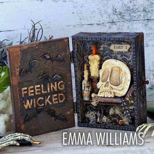 SIZZIX Stanzform Präge Stanzschablone Cutting Die, Spencer Colorize by Tim Holtz Schädel