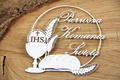 SCRAPINIEC Dekorpappe Die Cut Chipboard Dekoration Ornament, Rahmen Erstkommunion