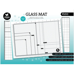 Glasunterlage A4 von Studio Light – gehärtetes Glas zum Schneiden, Kleben, Malen und Stempeln