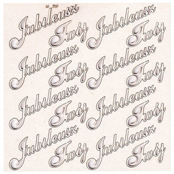 SCRAPINIEC Dekorpappe Die Cut Chipboard Dekoration Ornament, Twój Jubileusz