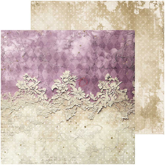 Scrapbooking Papier Set 20x20 - Craft o'clock - Plum & Caramel mix