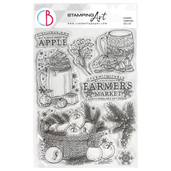 Acrylstempel 15x21 - Ciao Bella - Pick your own Apple