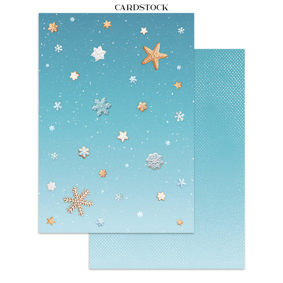 Set aus Junk Journal-Papieren, Aufklebern und Elementen - Candy Christmas - Stamperia