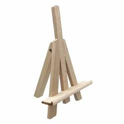 MINI-STAFFELEI aus Holz für Karten Holzstaffelei 15 cm