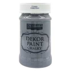Dekor Paint Kreidefarbe graphit - graphit-grau 100ml - PENTART