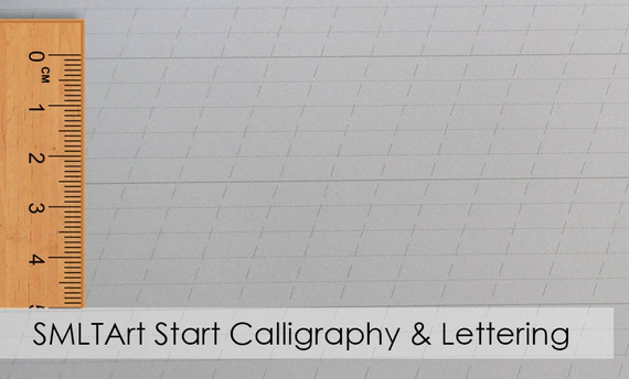 Startblock Kalligraphie & Lettering Block SM-LT 90 g - A4, 30 Blatt