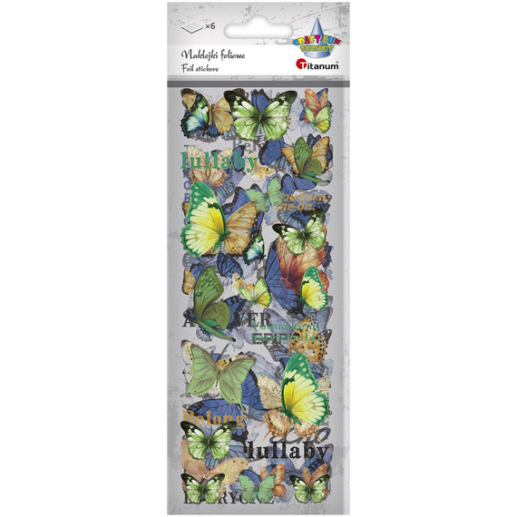 AUFKLEBER folie - Grüne und blaue Schmetterlinge