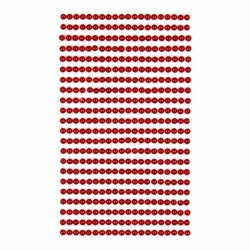 Selbstklebende Perlen 4mm 440Stück Rot