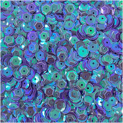 LOVEART SEQUINS für Handwerk Runde Lose schillernd Pailletten 9mm/15g, violett