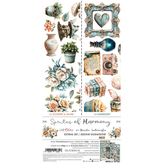 Scrapbooking-Zubehör-Set - Craft o'clock - Sprites of Harmony - MIX
