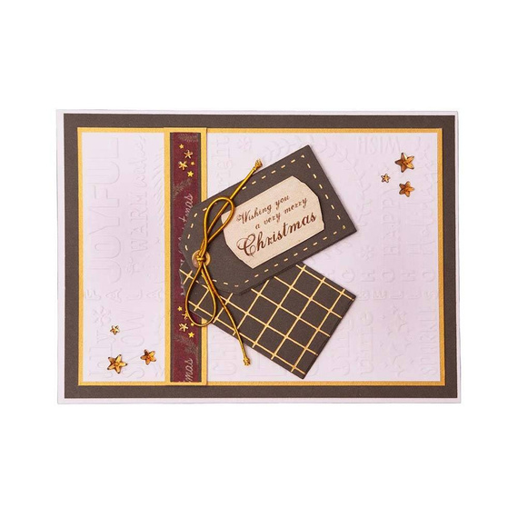 STUDIOLIGHT Embossing Folder Prägefolder Prägeschablone - Joyfull collage