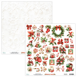 Emementpapier für Scrapbooking 30x30 - Mintay - Holly Jolly