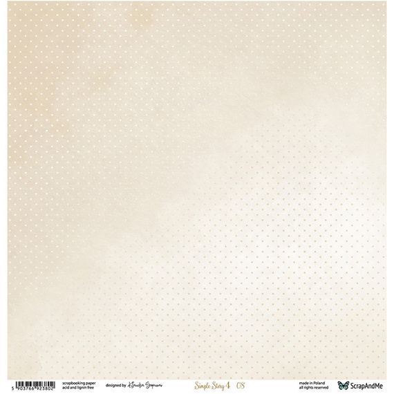 Scrapbooking Papier - ScrapAndMe - Simple Story 4 07/08 - doppelseitig 30x30 cm