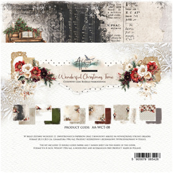 ALCHEMY OF ART Set 20x20cm Scrapbooking Papier, Wonderful Christmas Time