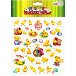 AUFKLEBER Osteraufkleber Hühner 15x17cm