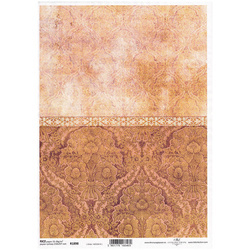 ITD Reispapier Decoupage Bastelpapier Serviettentechnik-R1898 Tapete, goldener Hintergrund