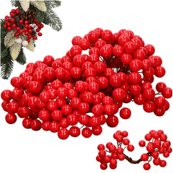 Beerenzweig - dunkelrot - 1 Zweig mit 40 Beeren 