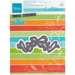 Stanzform Präge Stanzschablone Cutting Die - Marianne Design - Faltbare Würfelschleife - Bordürenschleife