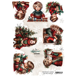 Reispapier für Decoupage A4 -  Alchemy of Art - Wonderful Christmas Time, Kinder