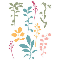 SIZZIX Stempel - Fine Stems 01