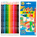 Junior Flamingo Bleistifte 12 Farben dreieckig