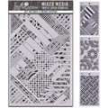 CIAO BELLA Mixed Media Triple Layer Stencil LaMania 3 designs Schablone STENCIL -  Set 6 