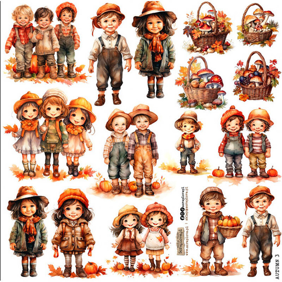 AUFKLEBER Dekor Stickers - ScrapLove - Herbst 3