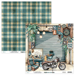 Scrapbooking Papier 30x30 - Mintay - Man Cave 01