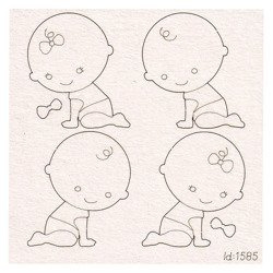 Dekorpappe Die Cut Chipboard Krabbelbiber Mini-Set SCRAPINIEC