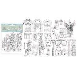 STAMPERIA Clear Die Cuts Formen auf Folie SCRAPBOOKING embellishments - Lady Vagabond