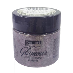 Glamour Acrylfarbe - PENTART - Metallic Altsilber 50ml