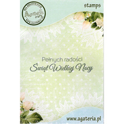 AGATERIA - Transparent Stempel Motivstempel - Pełnych radości Świąt Wielkiej Nocy Untertitel PL