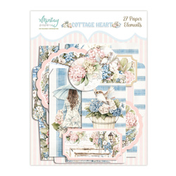 Papierumschläge und Anhänger - Mintay - Cottage Heart 27 Stück