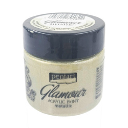 Glamour Acrylfarbe - PENTART - Metallic-Antiksilber 50ml
