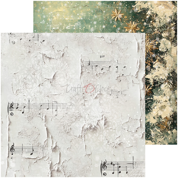 Scrapbooking Papier Set 20x20 - Craft o'clock -  Oh Christmas Night mix