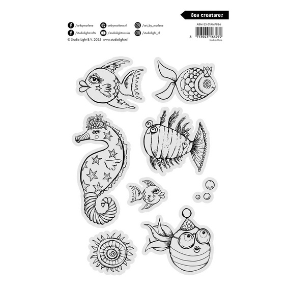 Transparenter Stempel - StudioLight - Sea creatures