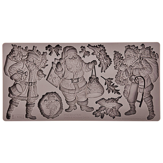 PRIMA SILIKONFORM Mold Abformen Gießen Mould, Santa's Holiday Cheer
