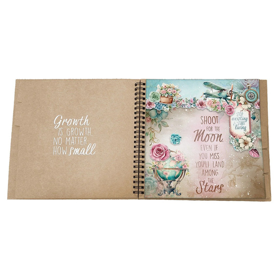 STUDIOLIGHT Scrapbooking Papier Set 20x20 cm, Collage Papier Pad - Christmas Blush