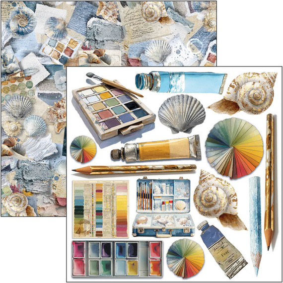 Scrapbooking Papier Set 15x15 cm - Bastelpapier - Ciao Bella - An artist journey