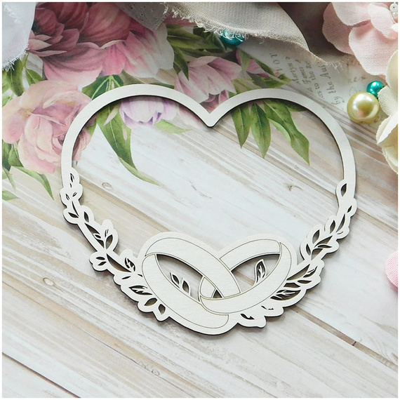 Die Cut Chipboard - Ringrahmen - Kreatywna Pracownia