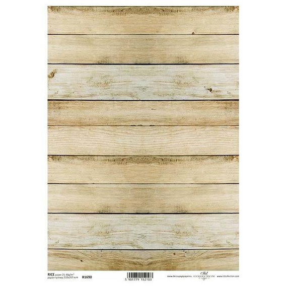 ITD Reispapier Decoupage Bastelpapier Softpapier Serviettentechnik, Bretter R1690