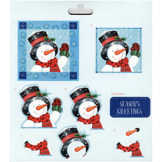 DOVECRAFT Papiere und Elemente - Bastelset Scrapbooking Christmas Decoupage & Paper Pad - Red