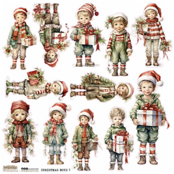 AUFKLEBER papier - ScrapLove - Christmas Boys 1 - Weihnachten Jungen 1