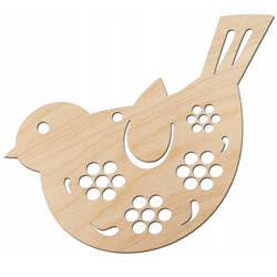 Durchbrochener Vogel aus Holz Nr. 2 Dekor