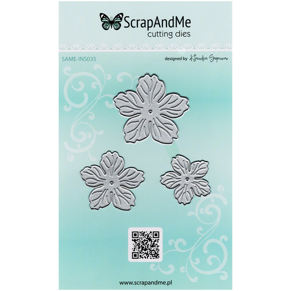 Stanzschablone - Cutting Die für Papier - SCRAPANDME - Blumen 035