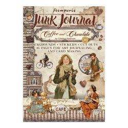 Set aus Junk Journal-Papieren, Aufklebern und Elementen - Coffee & Chocolate - Stamperia