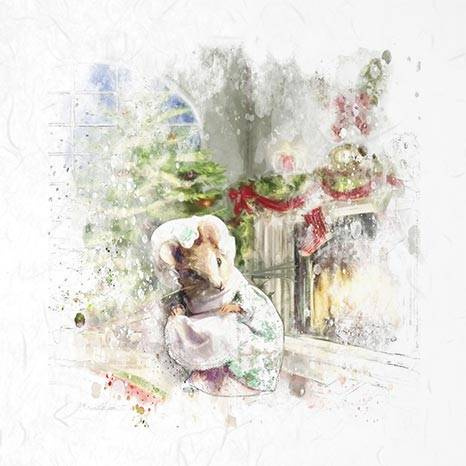 ITD Reispapier Decoupage Bastelpapier, RSM028 Mäuse