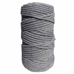Baumwollkordel 5mm Seil aus Baumwolle mit Polyester Kern 100m - dunkelgrau