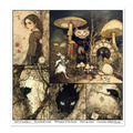 ITD COLLECTION Setz 11Stk 30x30cm Scrapbooking Papier -  Alice's Magic 1